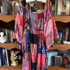 EARTHBOUND Multicolor Patchwork Dress